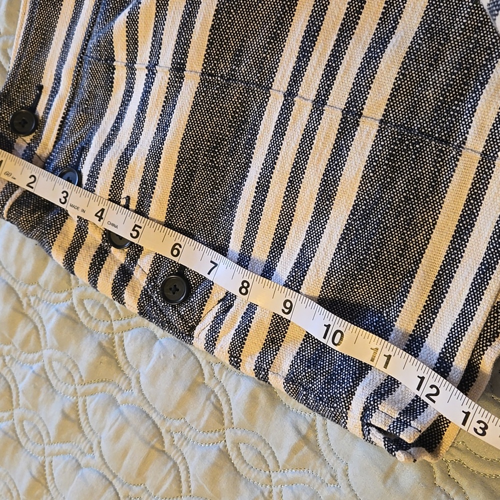Striped Blue and White Shorts the Riviera Short from Loft - Picture 7 of 7